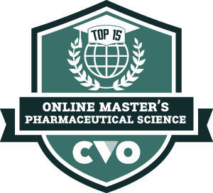 Top 15 Online Master's in Pharmaceutical Science Badge